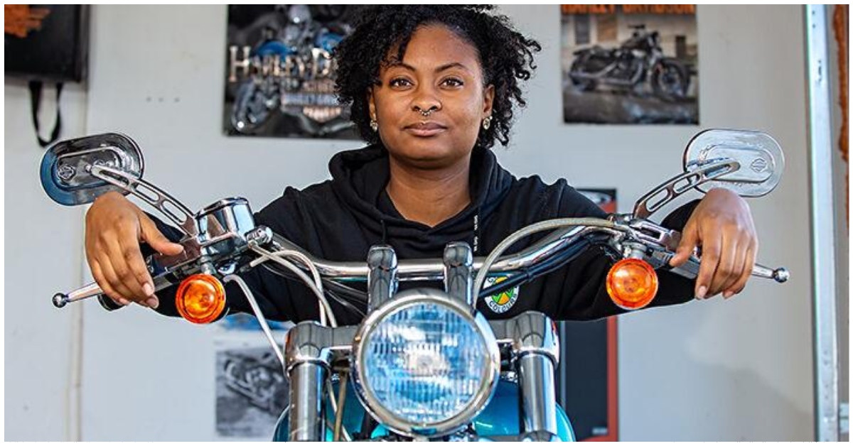 St. Louis Native Paris McGowan Shatters Barriers As Harley-Davidson’s First Black Female Technician