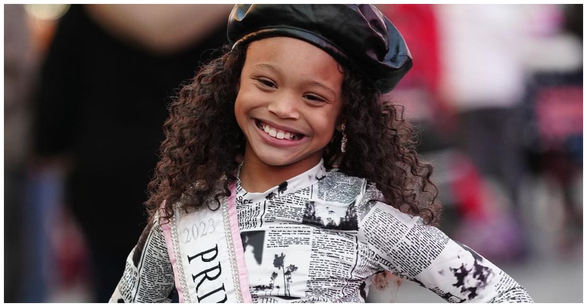 7-Year-Old Paris Simone Sherra Becomes The First Black To Be Crowned Tiny Miss Princess Of America