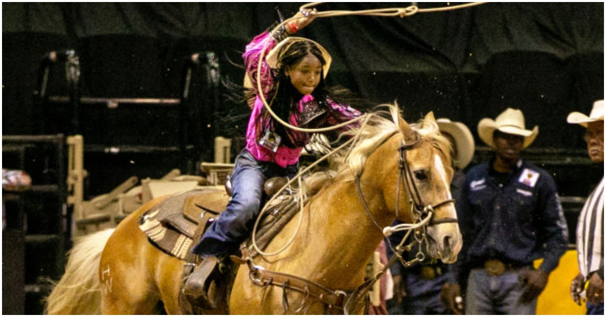 11-Year-Old Cowgirl Kortnee Solomon Made History as the First Black to Compete at a Nationally Televised Rodeo