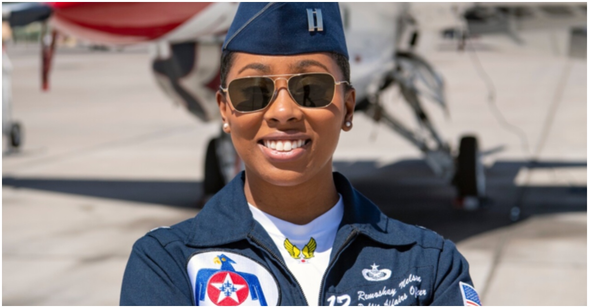 How Howard University Alum Remoshay Nelson Made History as First African American Woman Officer in U.S. Air Force Thunderbirds!