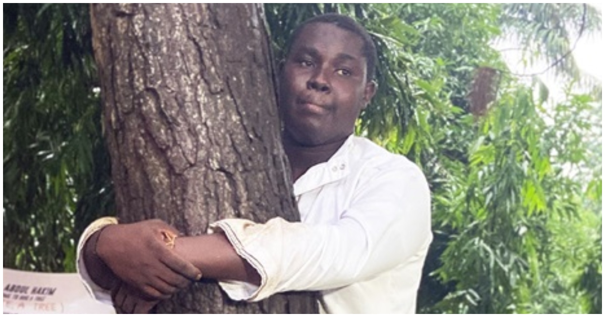 Ghanaian Activist's 24-Hour Tree Hug Sets World Record