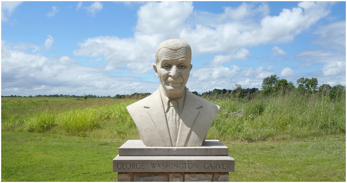 George Washington Carver Honored with First Monument Dedicated to an African American and Non-President, Celebrating His Groundbreaking Agricultural Contributions