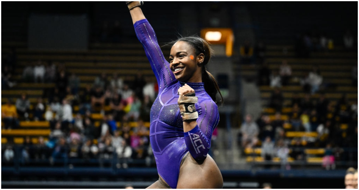 Brie Clark Makes History as First Collegiate Gymnast to Nail Simone Biles’ Signature Move, Inspiring Black Excellence